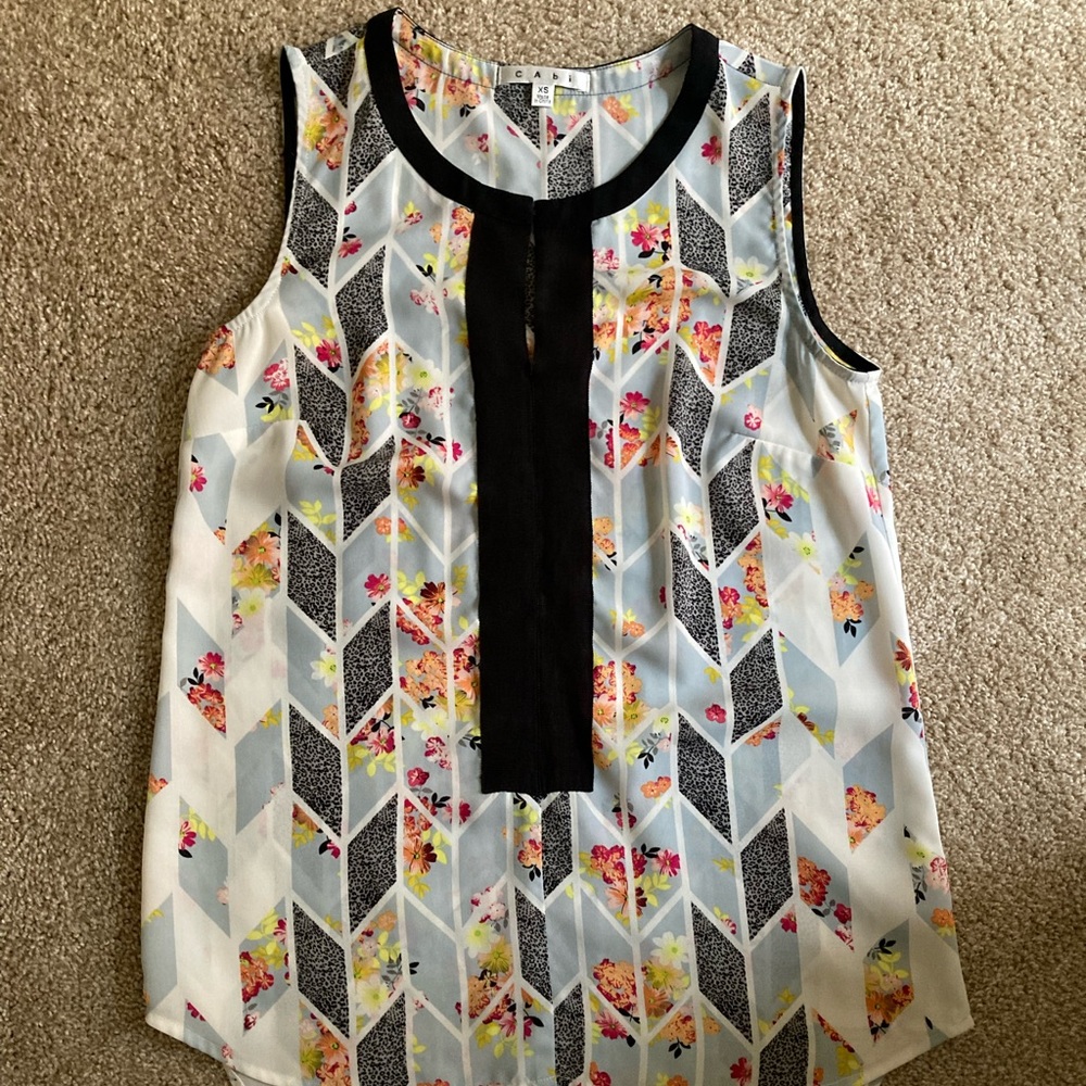 CAbi Grosgrain #249 sleeveless top